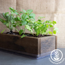 Load image into Gallery viewer, Barnwood Planter Organic Culinary Herb Garden Kit